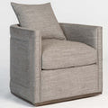 Landon Swivel Chaise, Smokey Flax