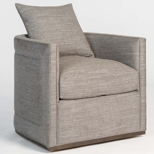 Landon Swivel Chaise, Smokey Flax