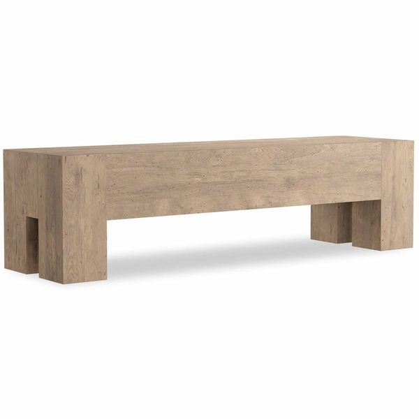 Abaso Bench, Whitewash Rustique ft1704930