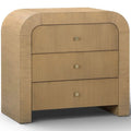 Hump 3 Drawer Bedside Coffre, Naturel