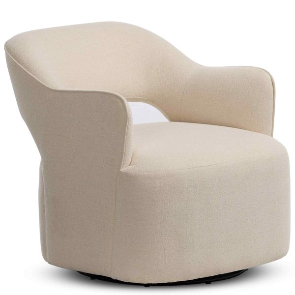 Blythe Swivel Chaise, Crypton Wayfarer Snow