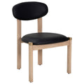 Rilou Dining Chaise, Noir/Naturel, Lot de 2 ok0665634